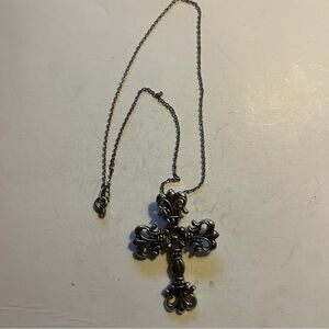 Chrome Hearts Filigree Cross Pendant Necklace
